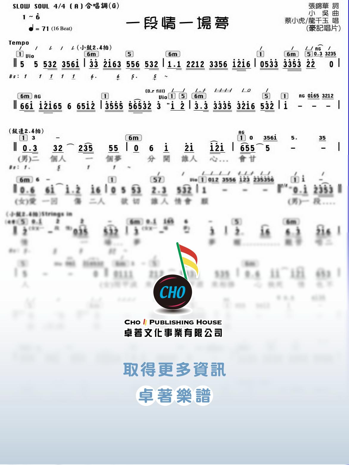 一段情一場夢